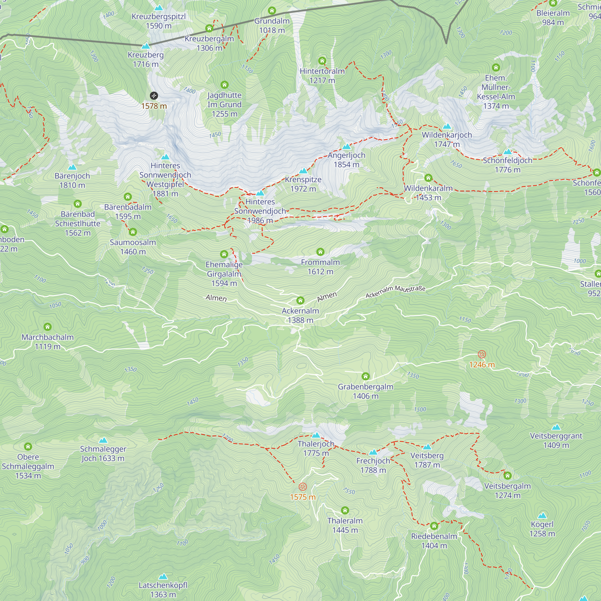 Ackernalm map