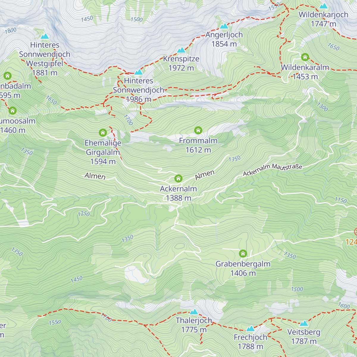 Ackernalm map