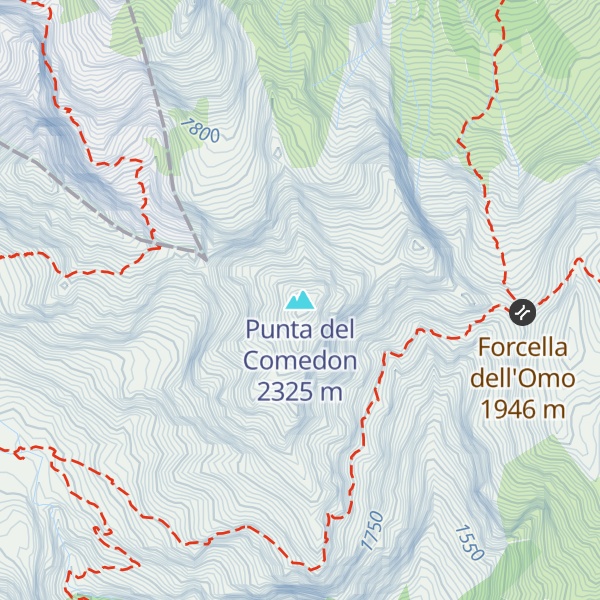 Map of Punta del Comedon