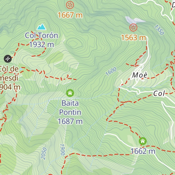 Map of Baita Col de Nuìc