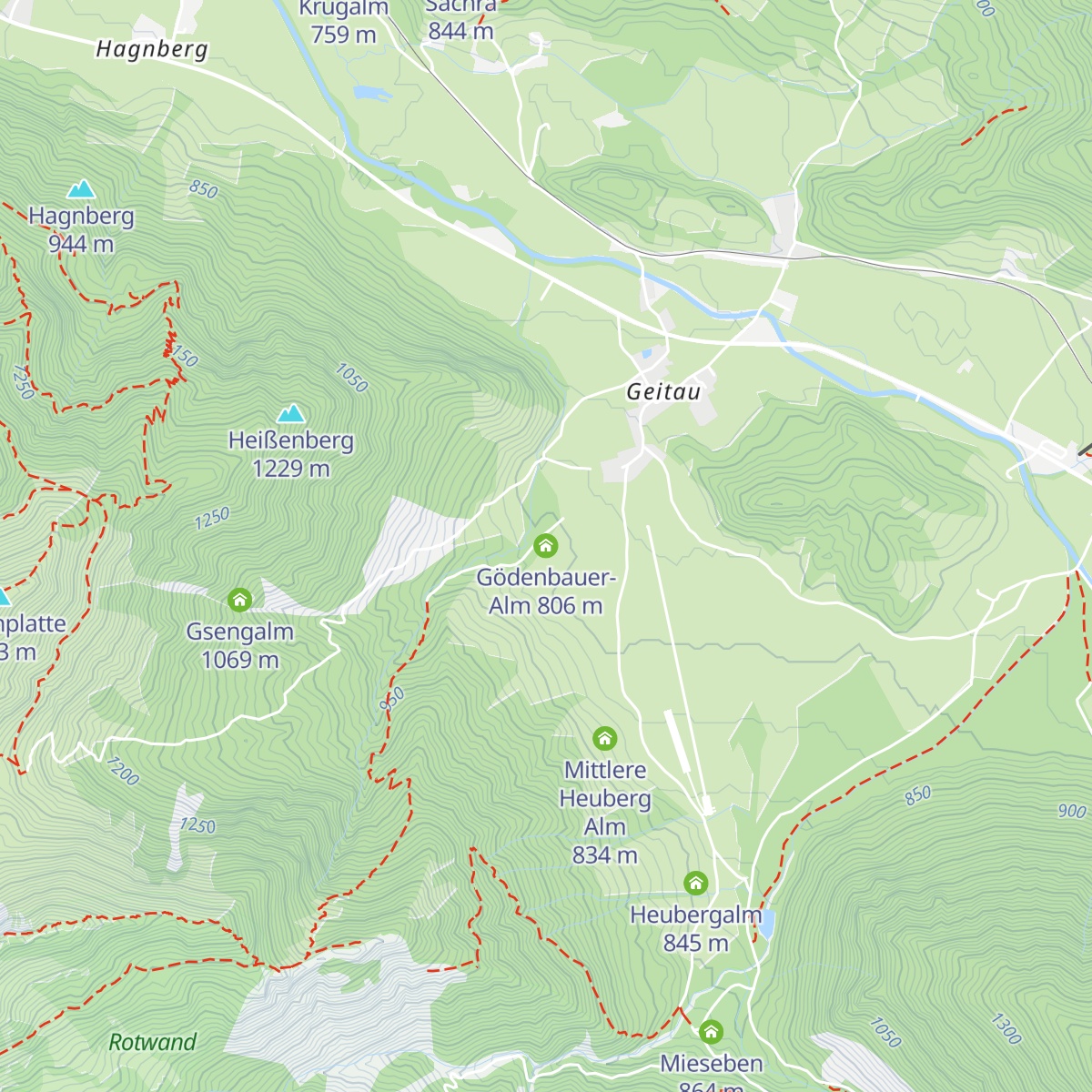 Gödenbauer-Alm map