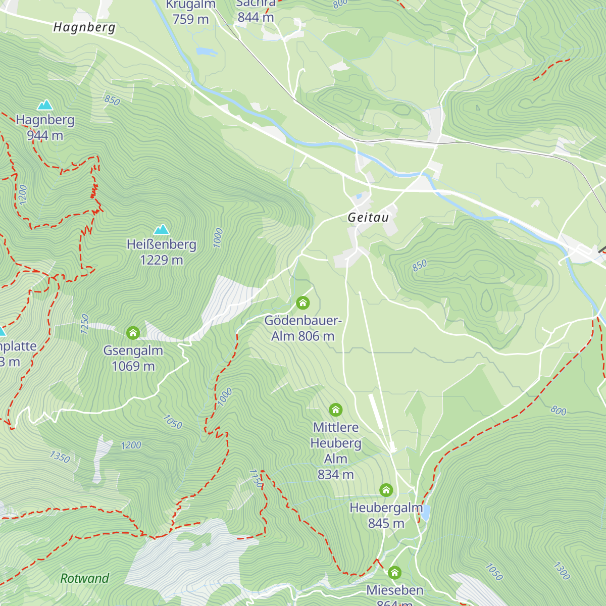 Gödenbauer-Alm map