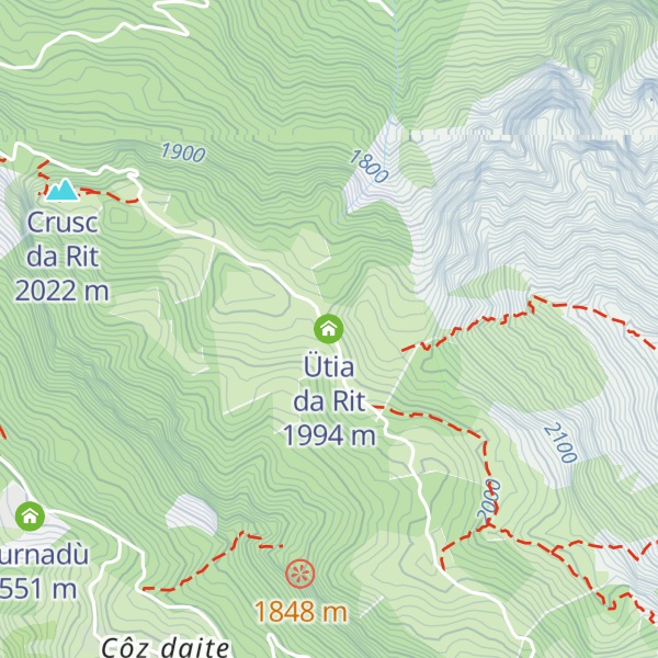 Map of Ütia da Rit