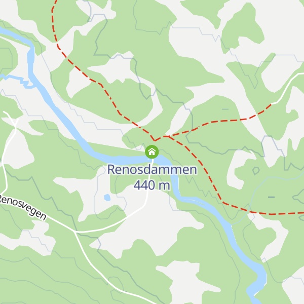 Map of Renosdammen
