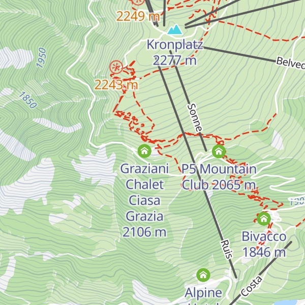 Map of Graziani Lodge & Chalets