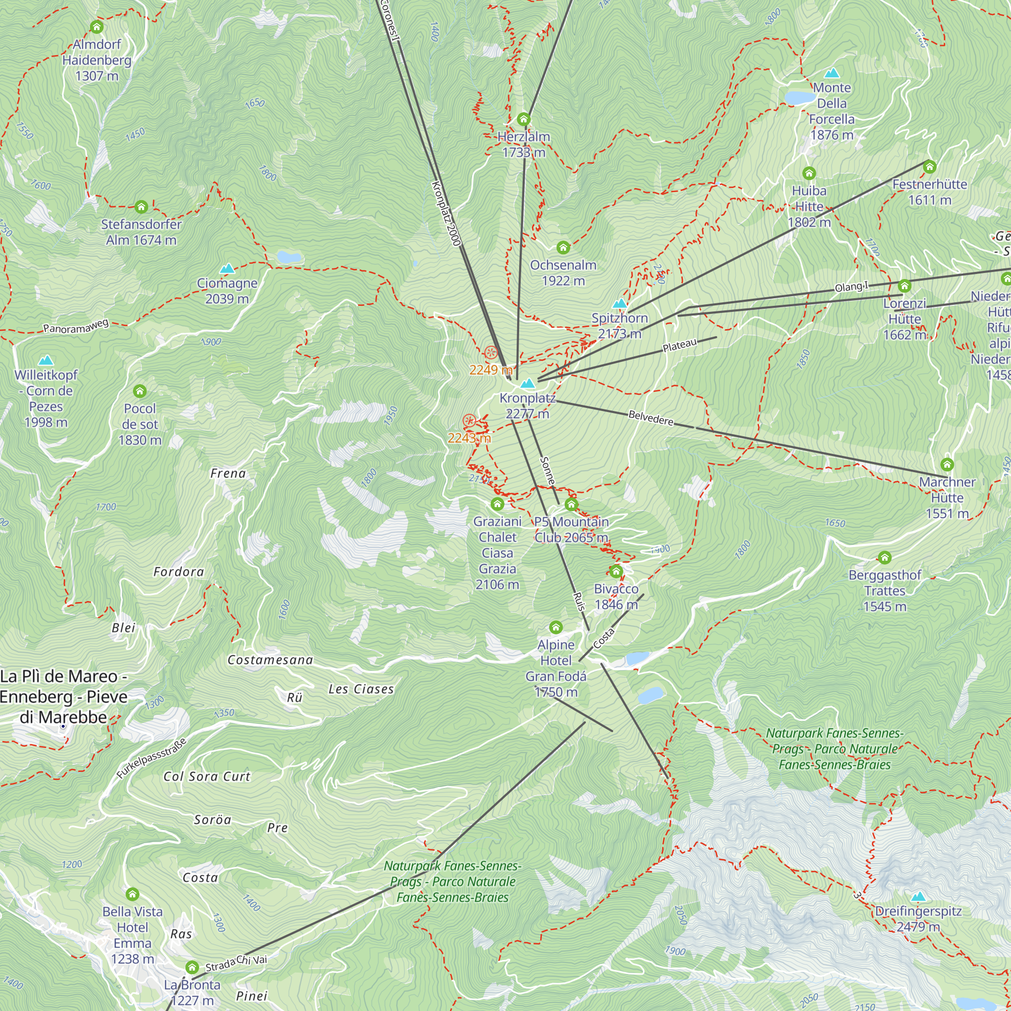 Graziani Lodge & Chalets map