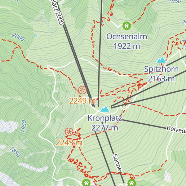 Map of Rifugio CAI Plan de Corones - Kronplatzhütte CAI