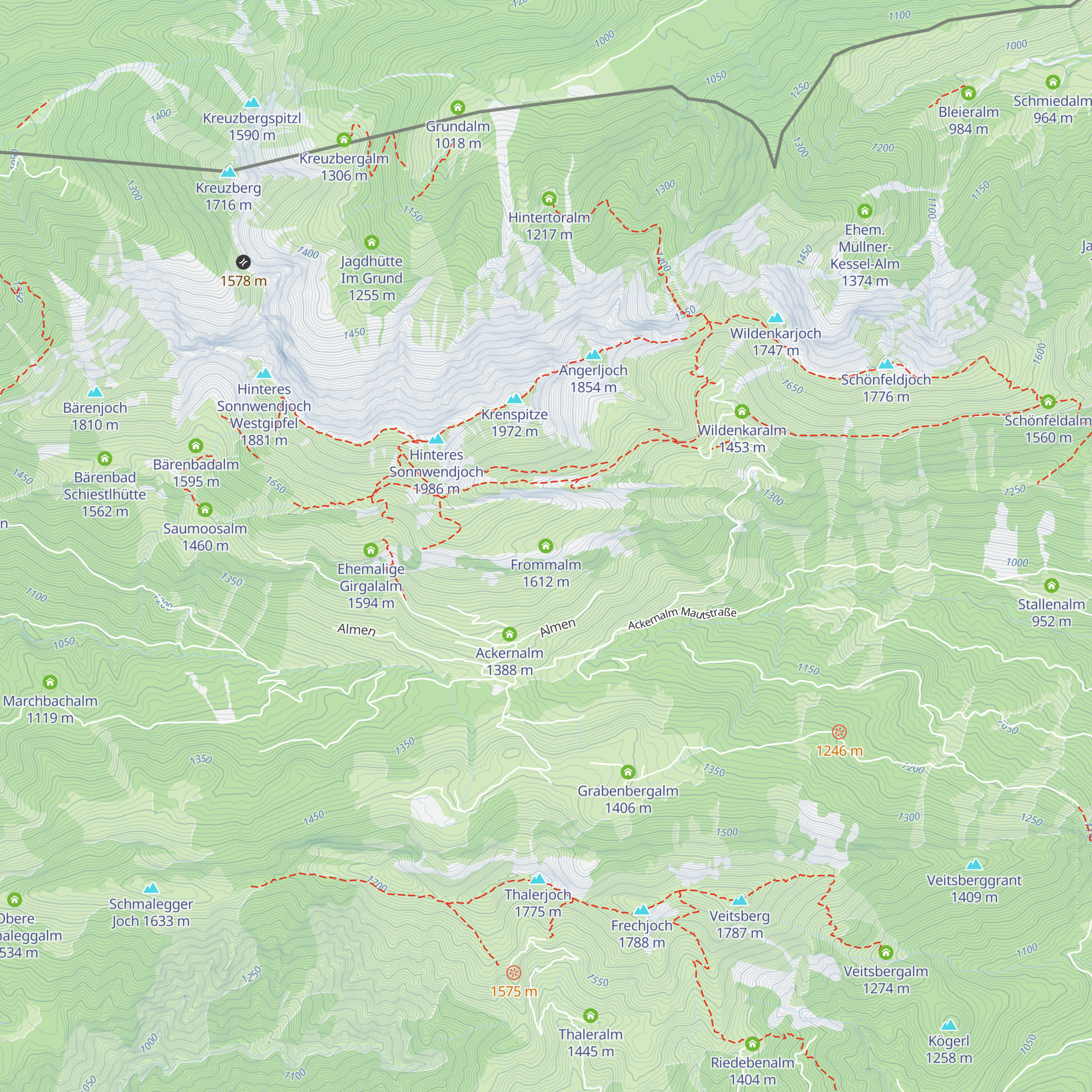 Frommalm map