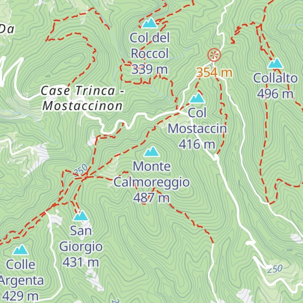 Map of Monte Calmoreggio