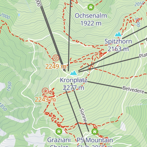 Map of Gipfel Restaurant Cima