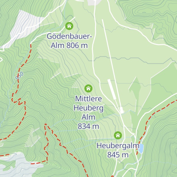 Map of Mittlere Heuberg Alm