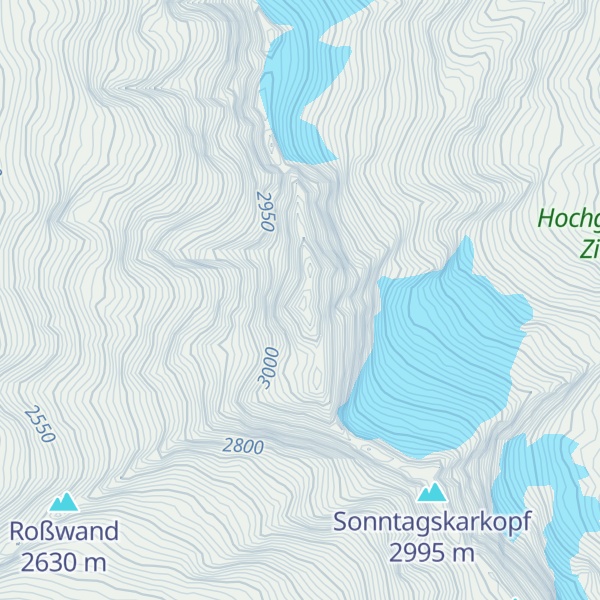 Map of Rosswandspitze