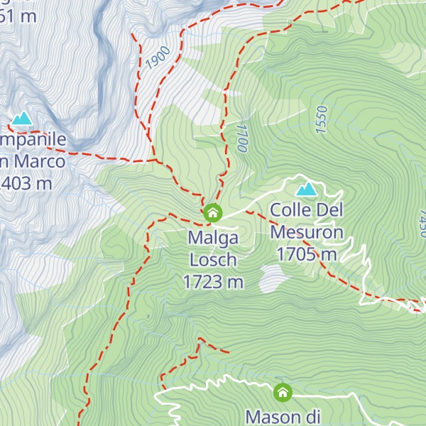 Map of Malga Losch