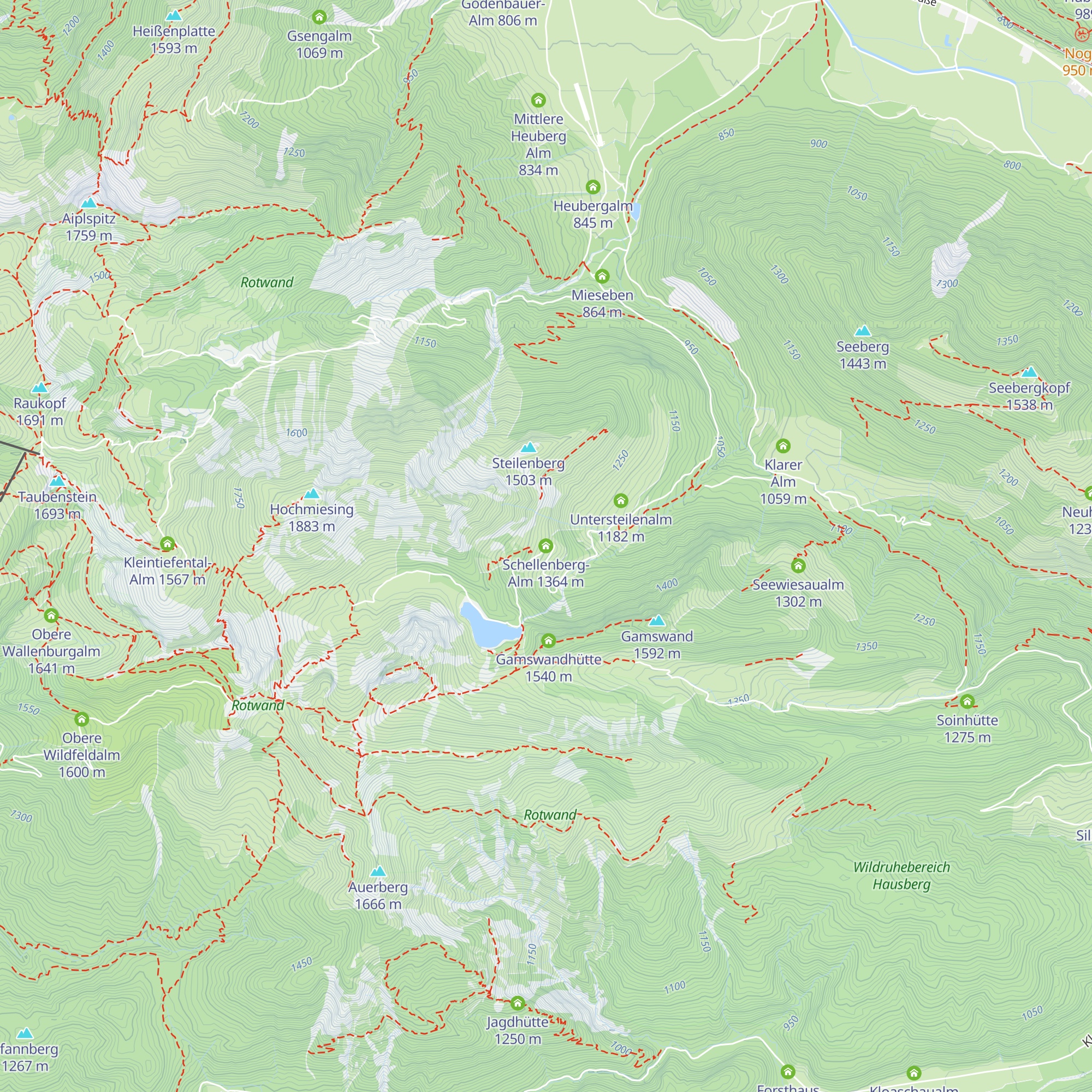 Schellenberg-Alm map