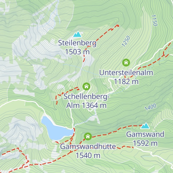 Map of Schellenberg-Alm