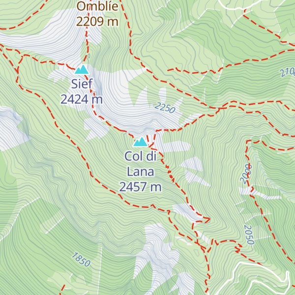 Map of Bivacco Brigata Alpina "Cadore"