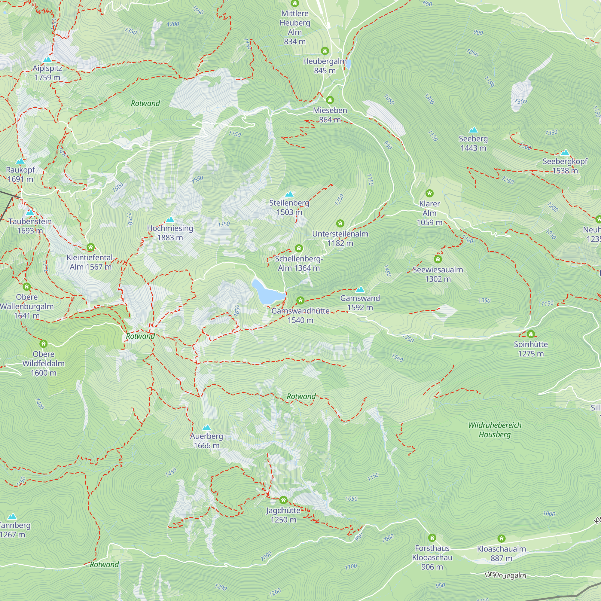 Gamswandhütte map
