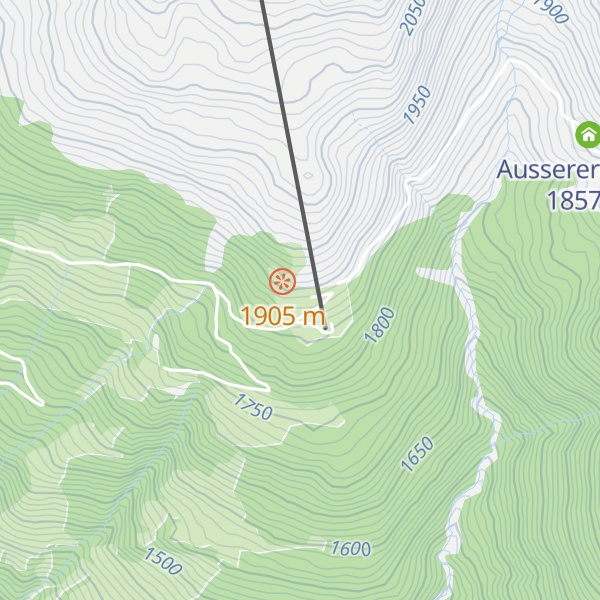 Map of Kreuzwiesenalm