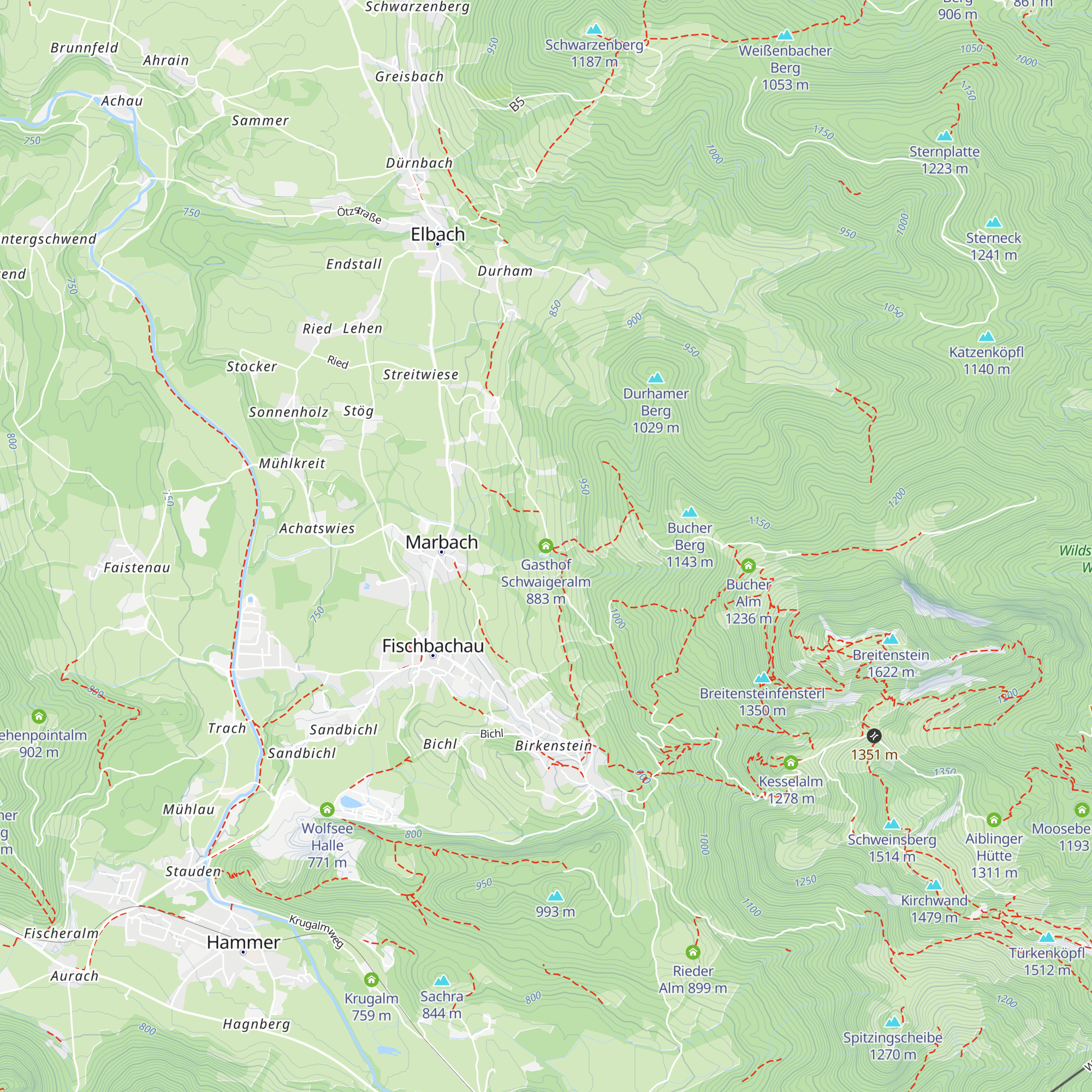 Gasthof Schwaigeralm map