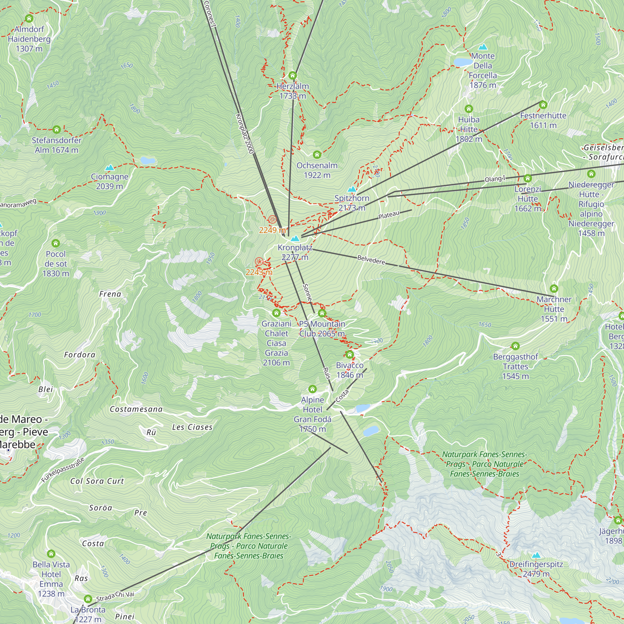 Sonne Pizza Stop map