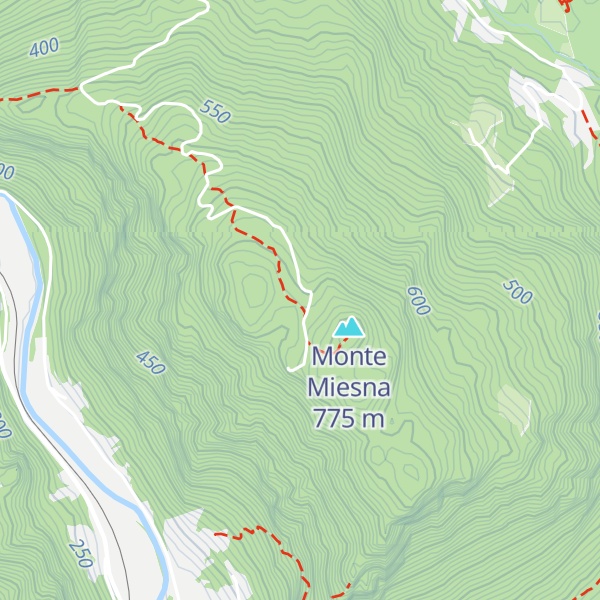 Map of Bivacco Monte Miesna