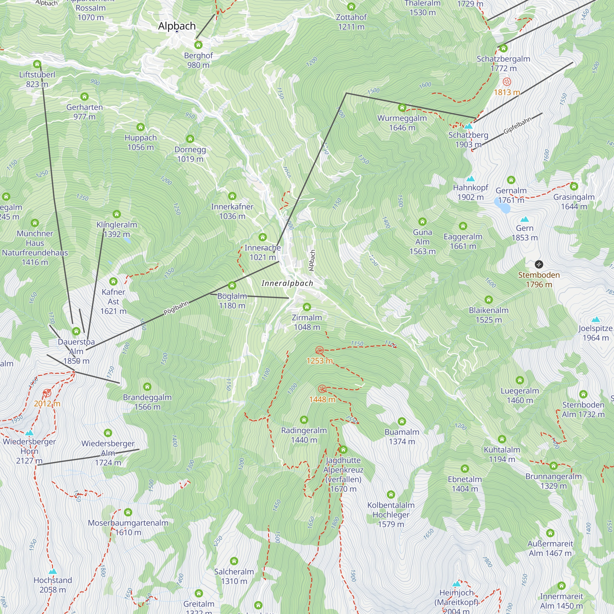 Zirmalm map