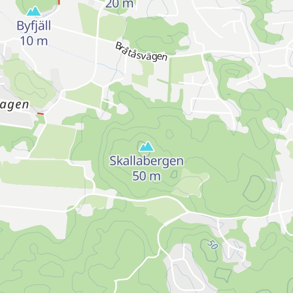 Map of Skallabergen
