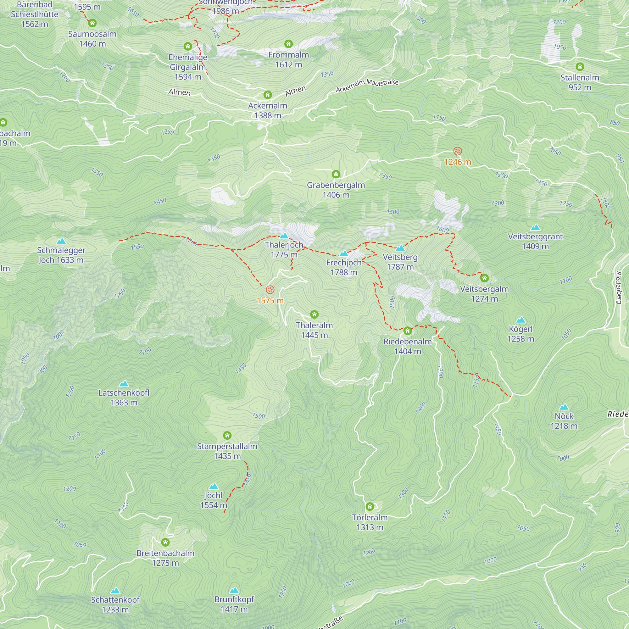 Thaleralm map