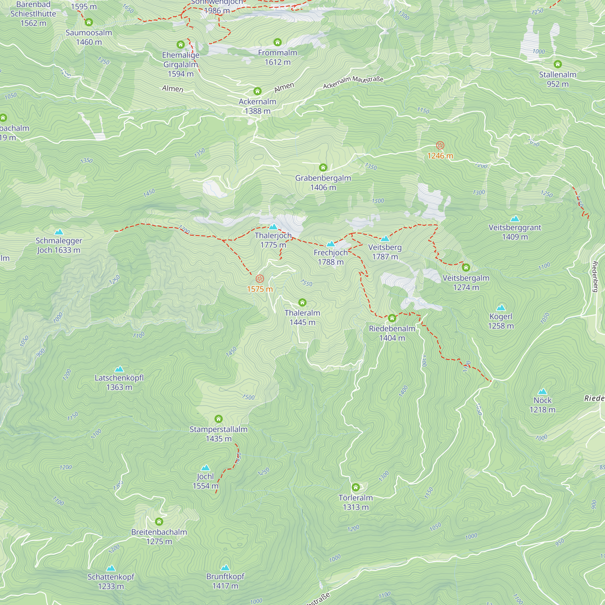 Thaleralm map