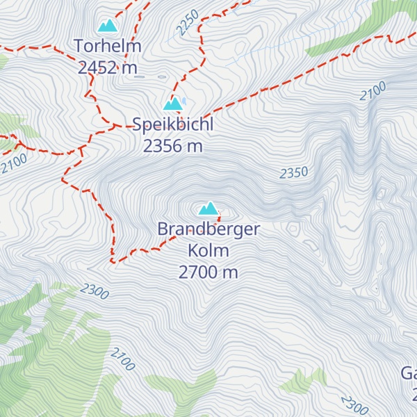 Map of Brandberger Kolm