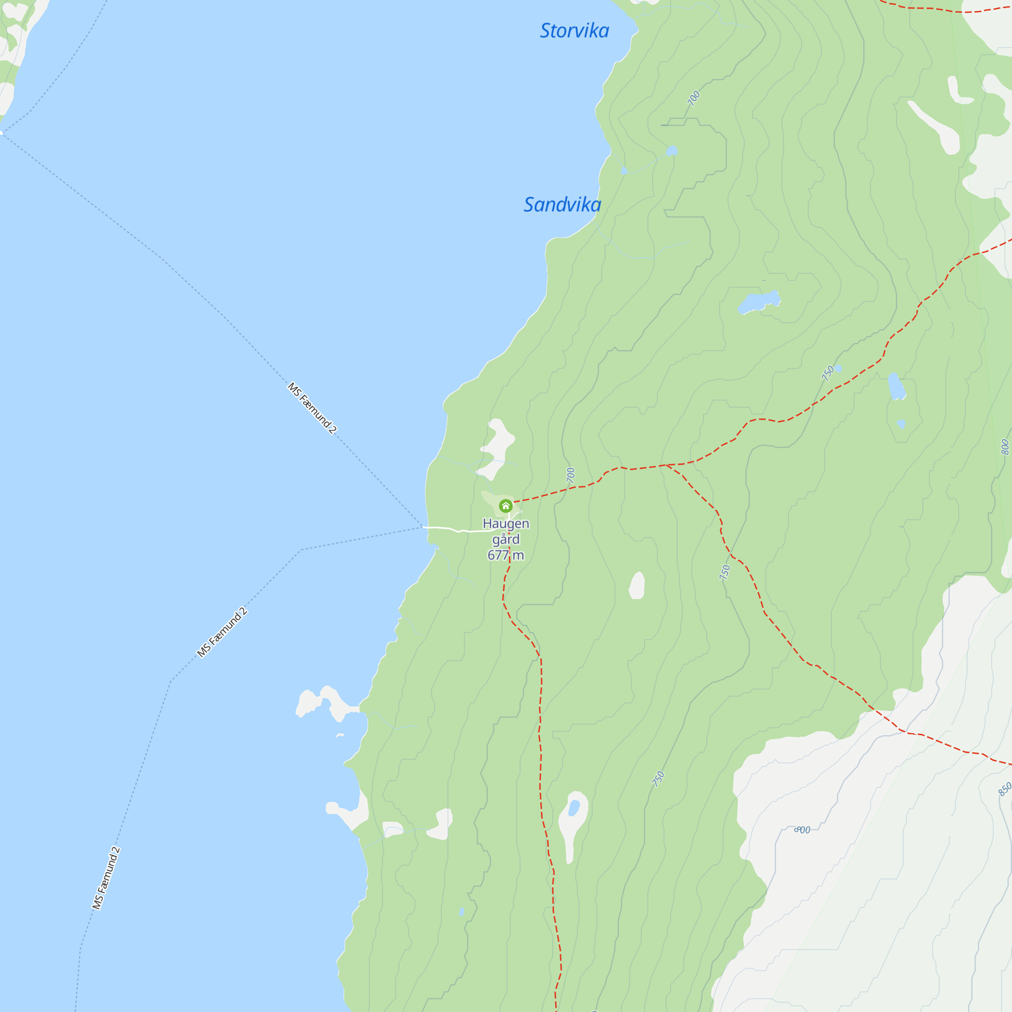 Haugen gård map