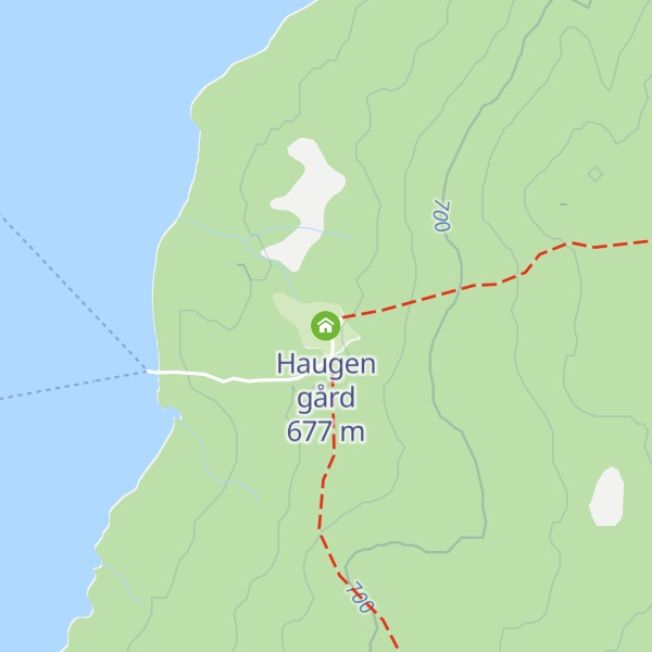 Map of Haugen gård
