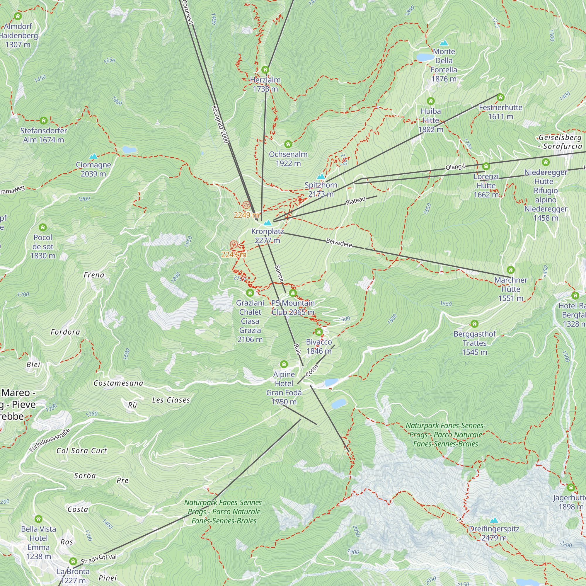P5 Mountain Club map