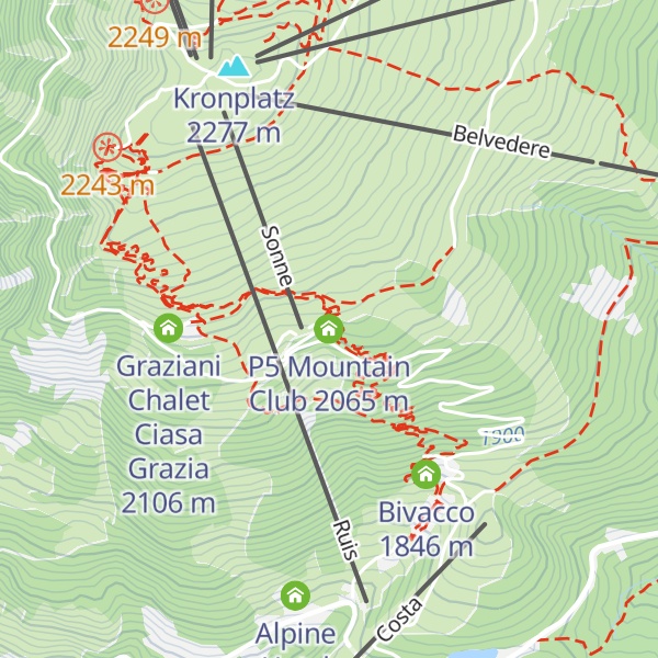 Map of P5 Mountain Club