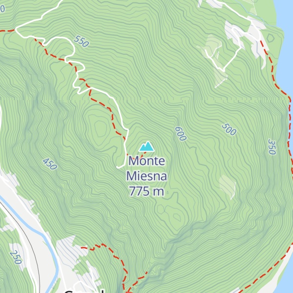Map of Monte Miesna