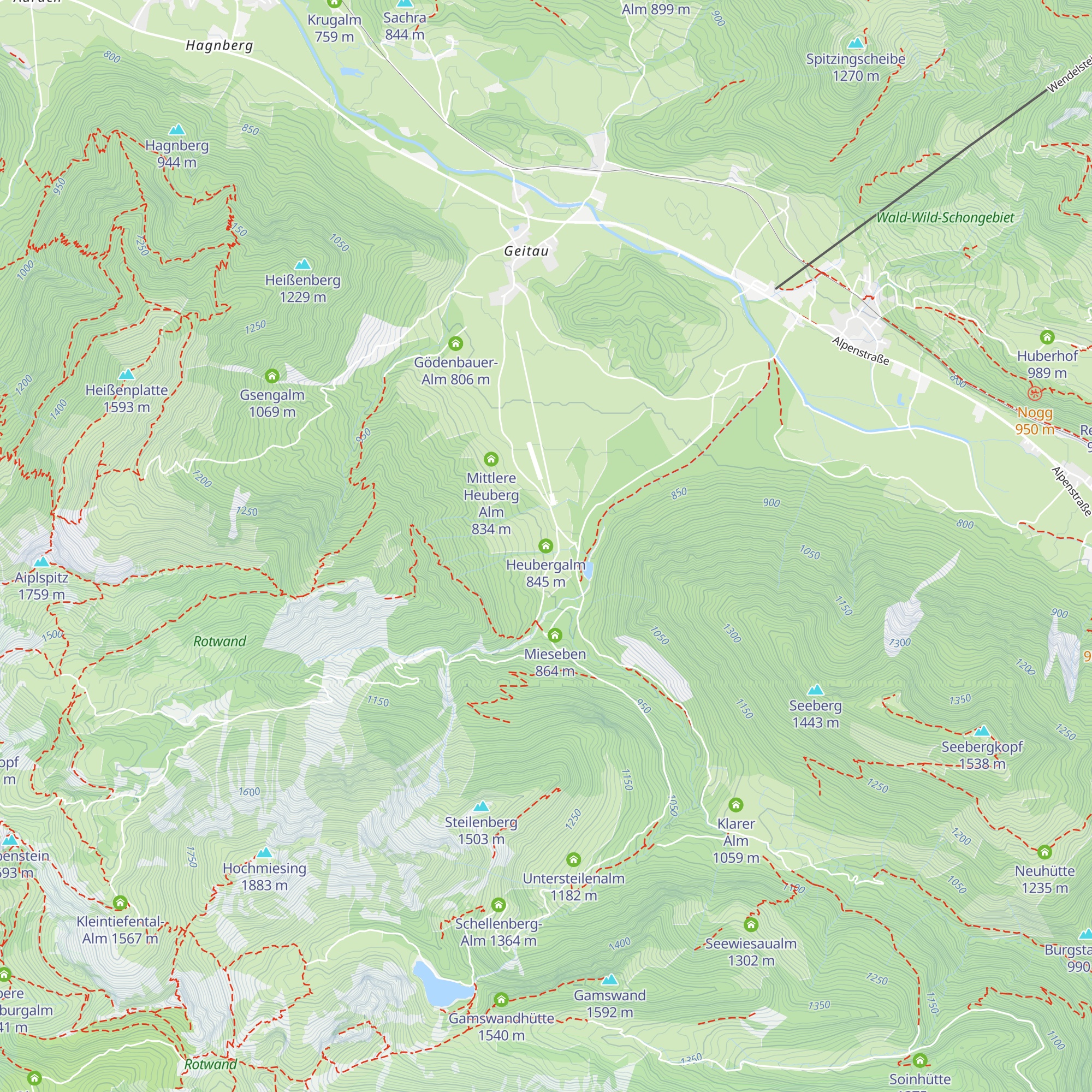 Heubergalm map