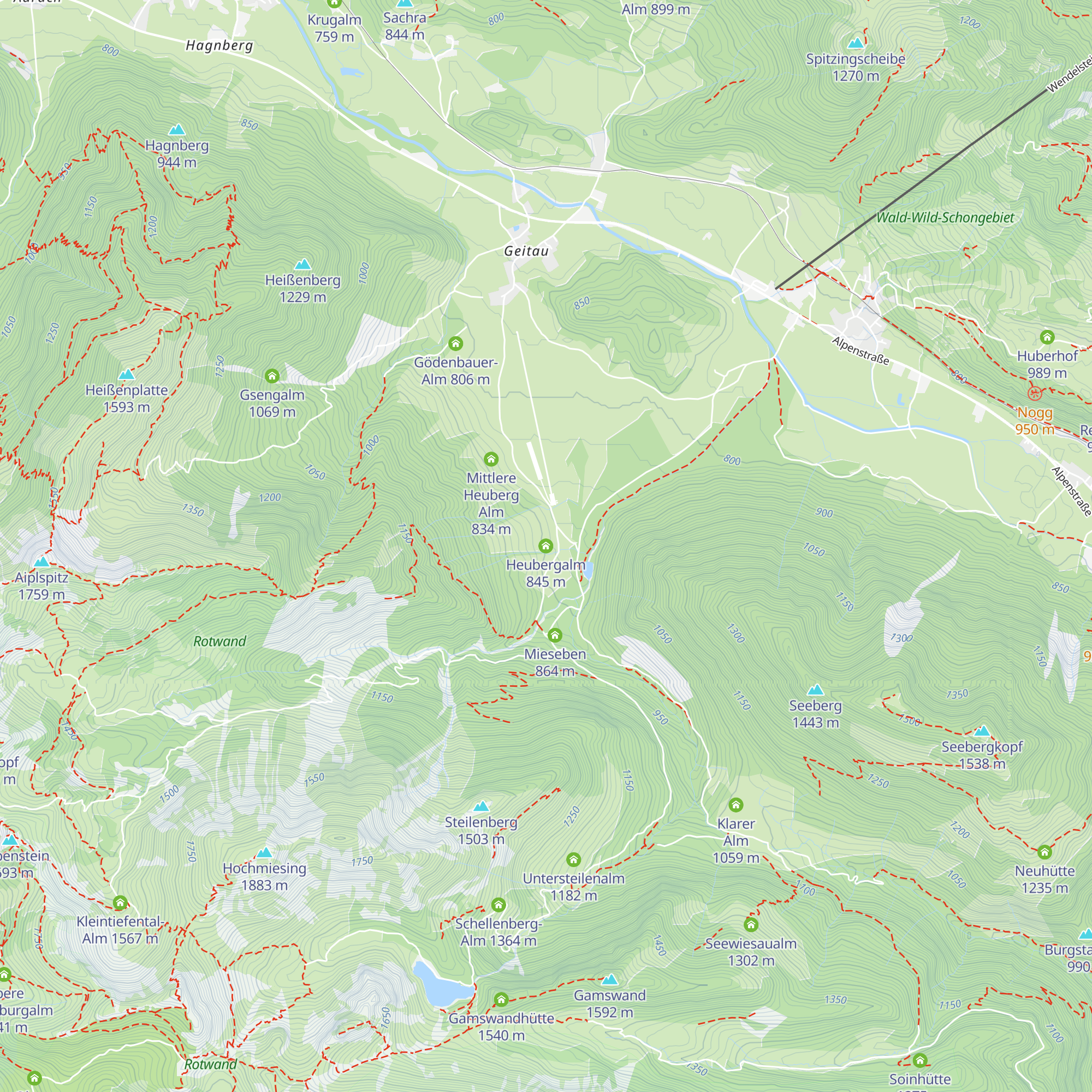 Heubergalm map