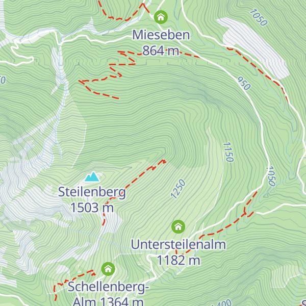 Map of Steilenberg Diensthütte