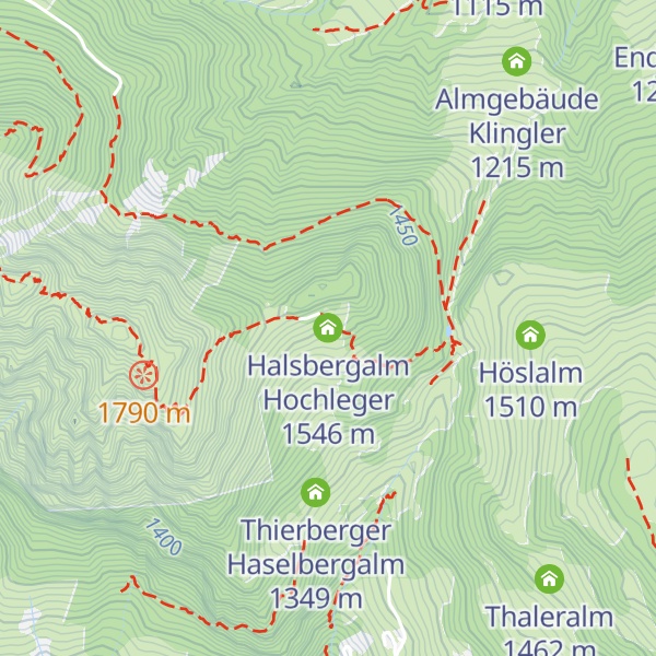 Map of Halsbergalm Hochleger