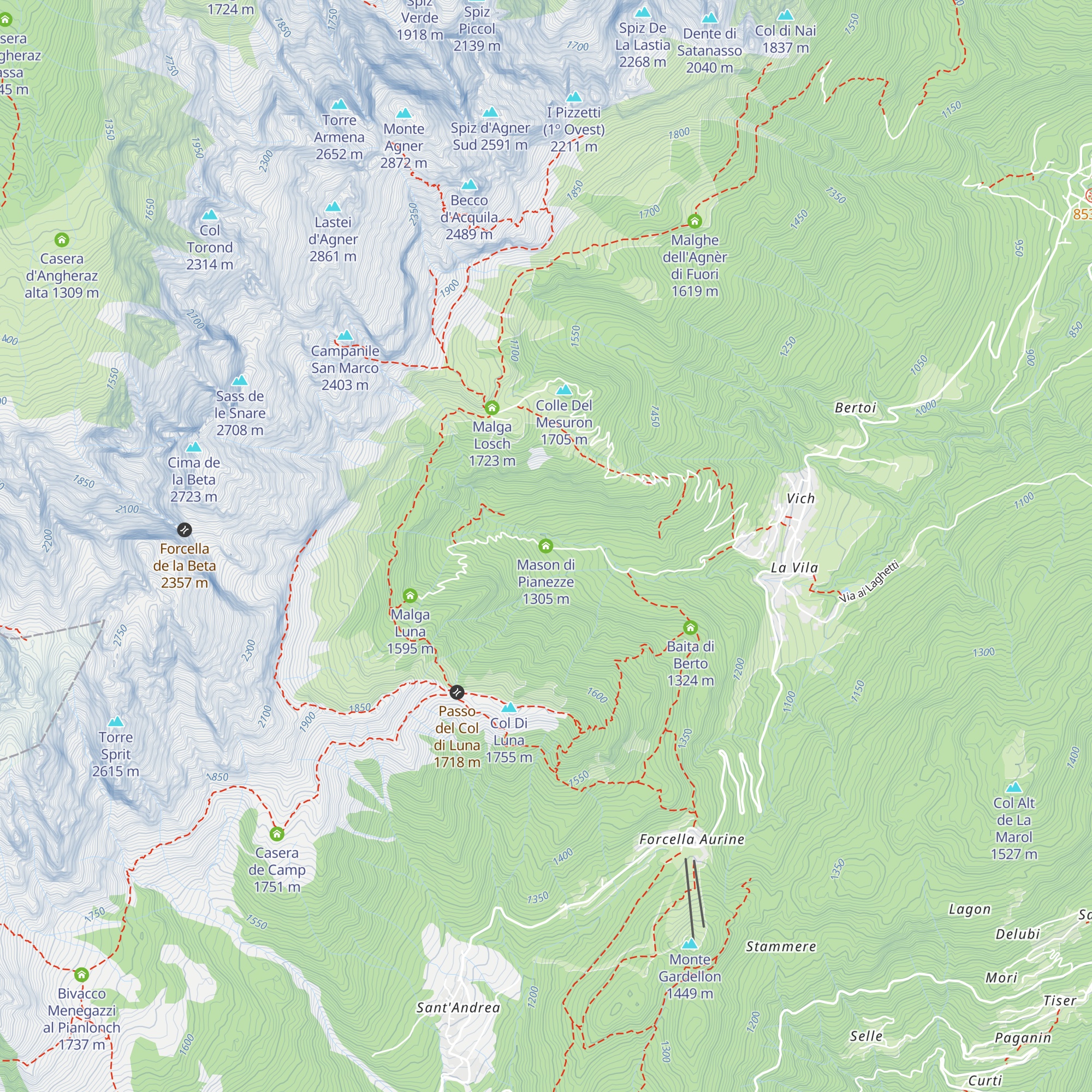 Mason di Pianezze map