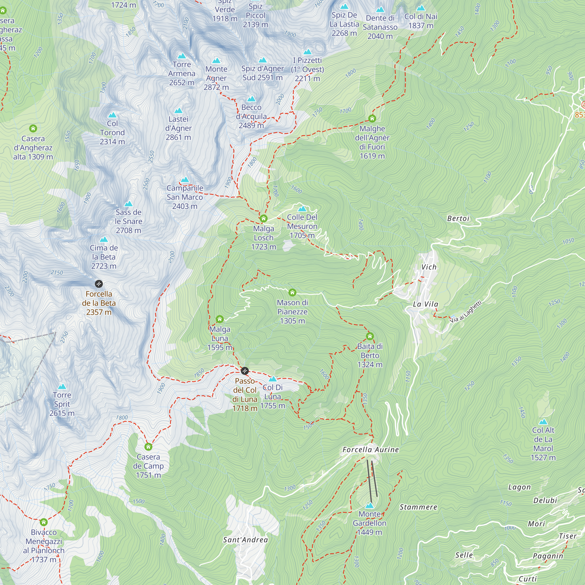 Mason di Pianezze map