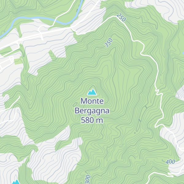 Map of Monte Bergagna