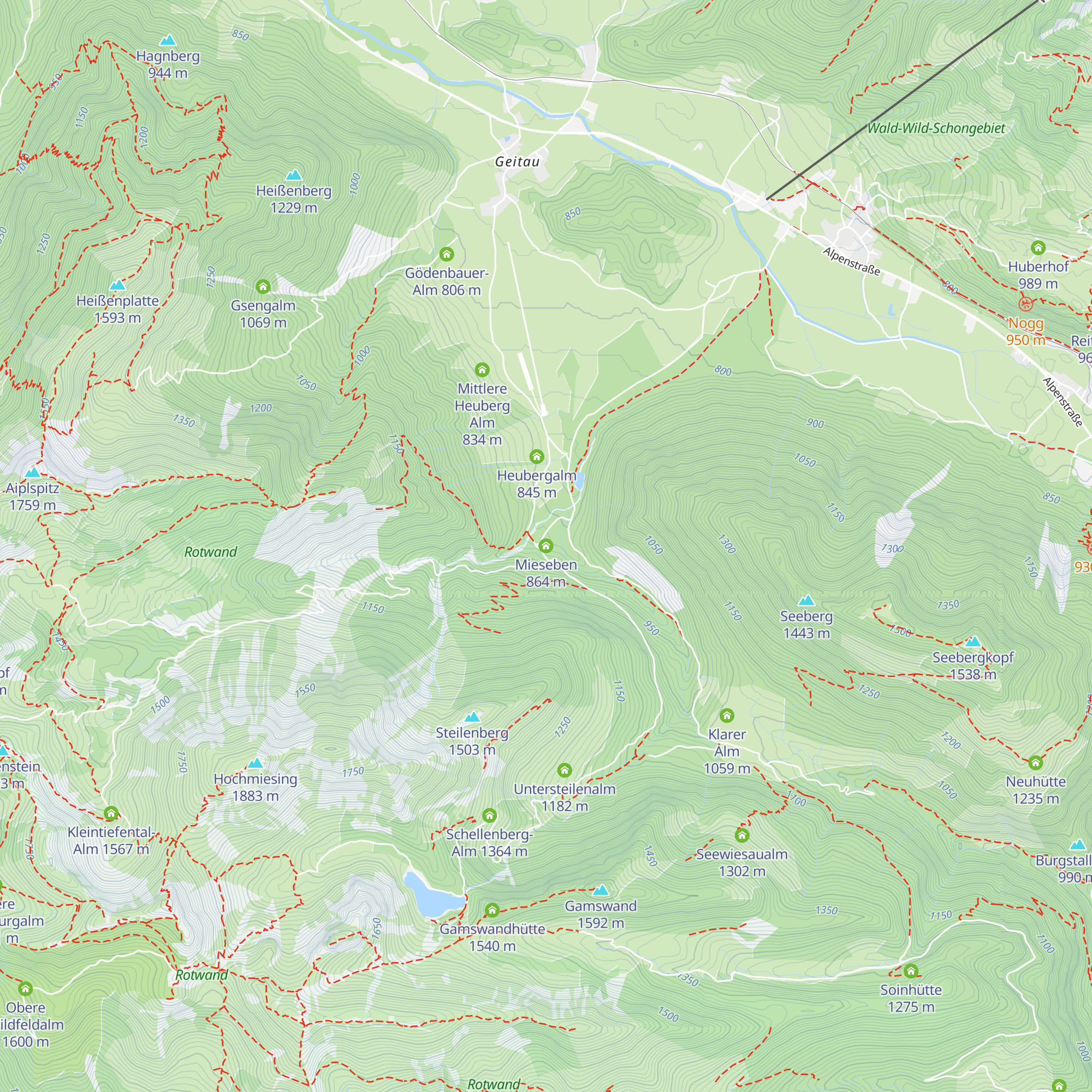 Mieseben map