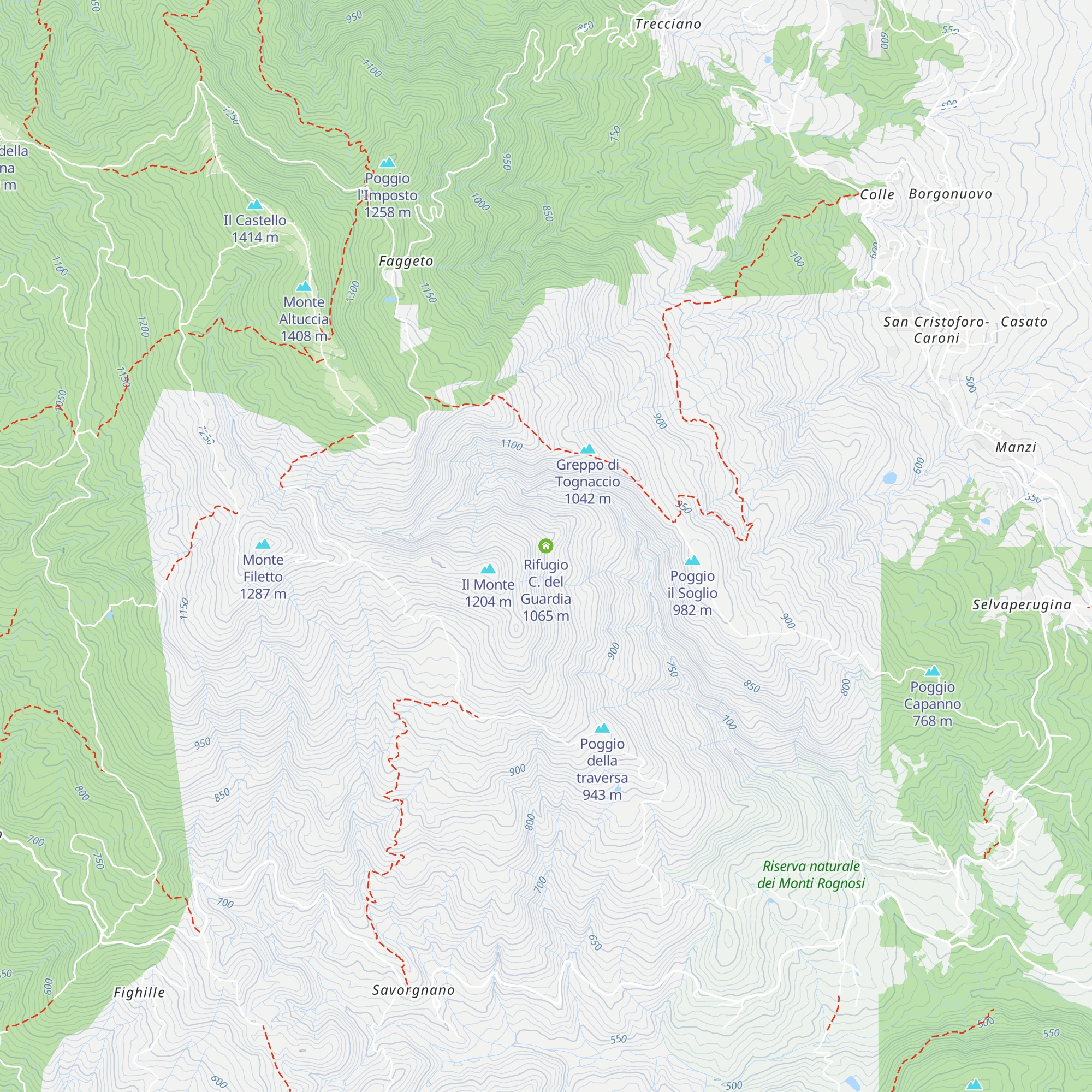 Rifugio C. del Guardia map