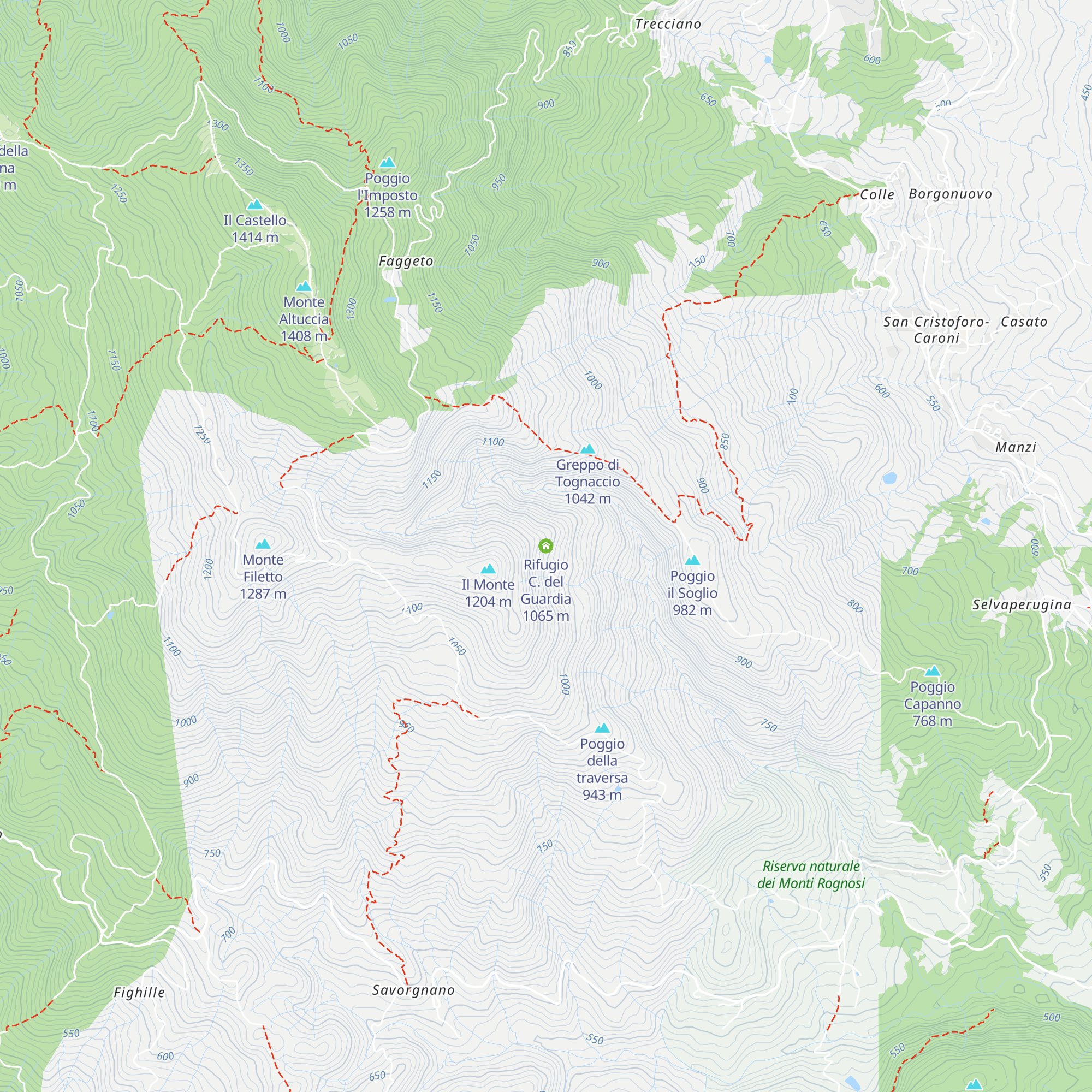 Rifugio C. del Guardia map