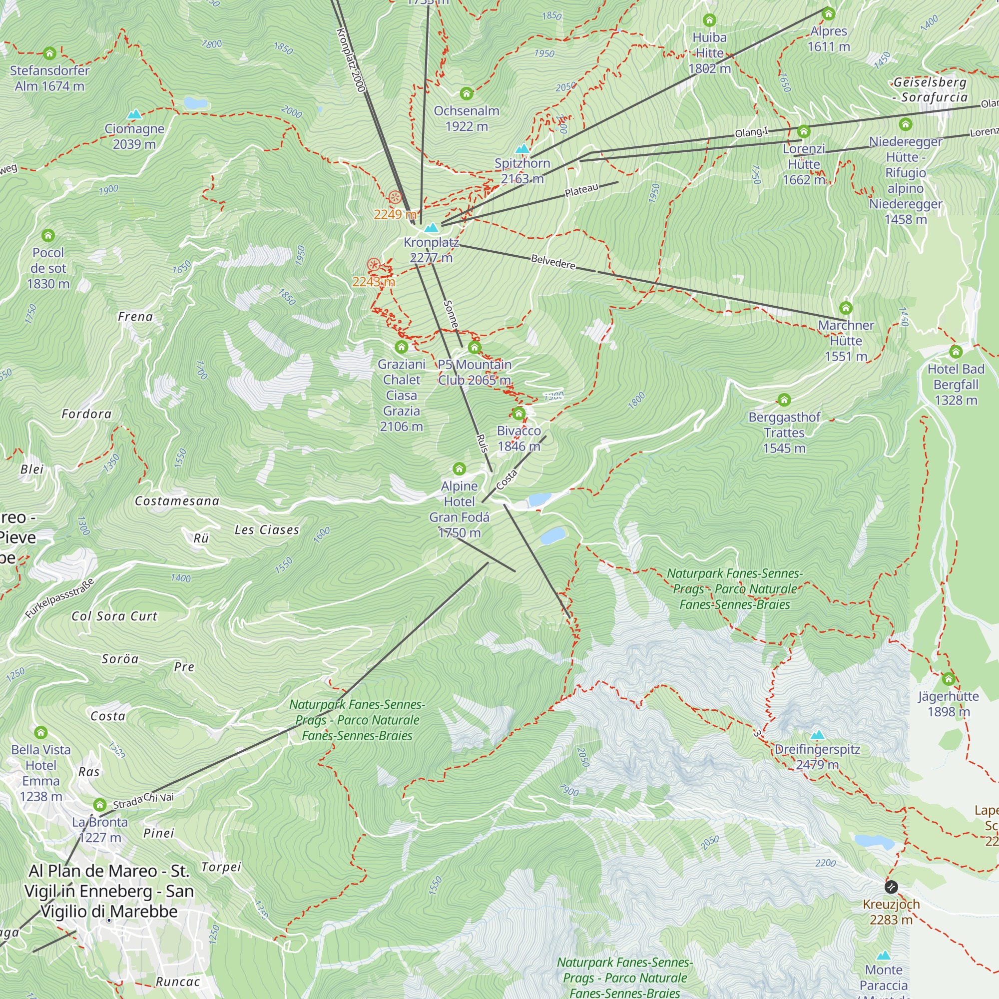 Hotel Jú Furcia map