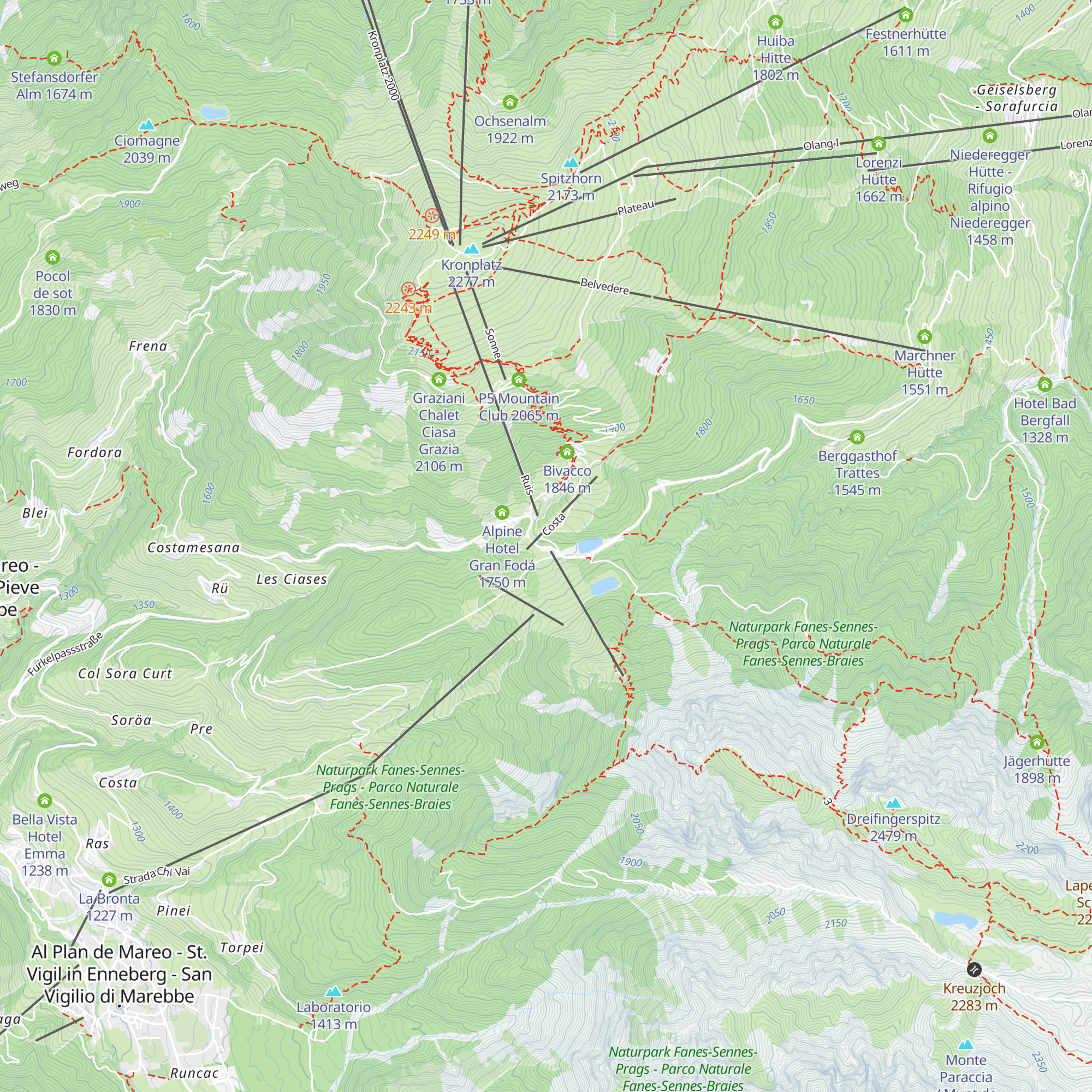 Hotel Jú Furcia map