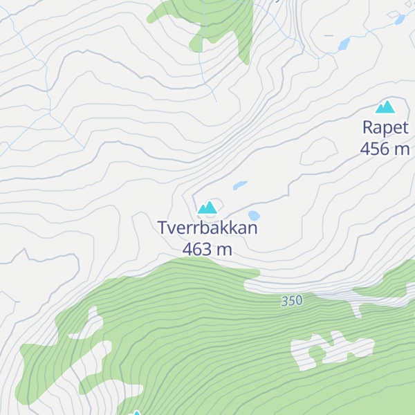 Map of Tverrbakkan