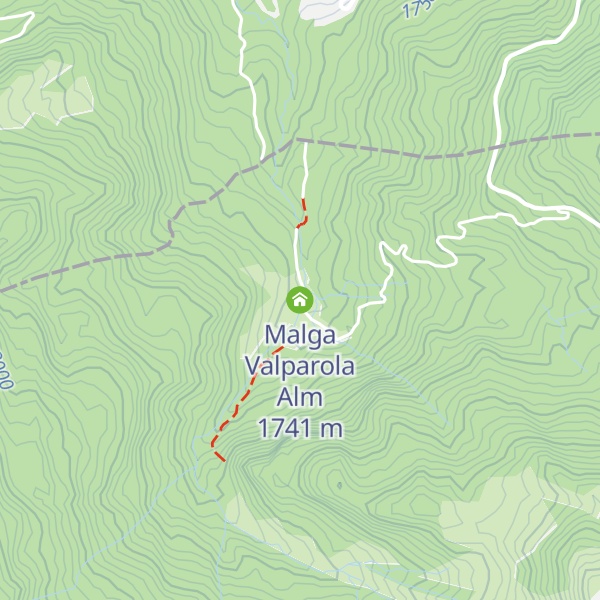 Map of Malga Valparola Alm
