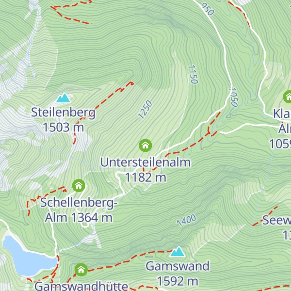 Map of Untersteilenalm